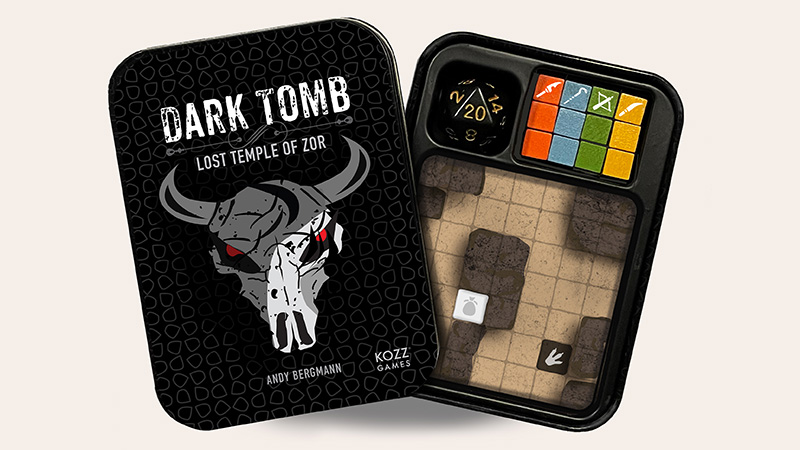 Dark Tomb - The Ice Chasers game box with components