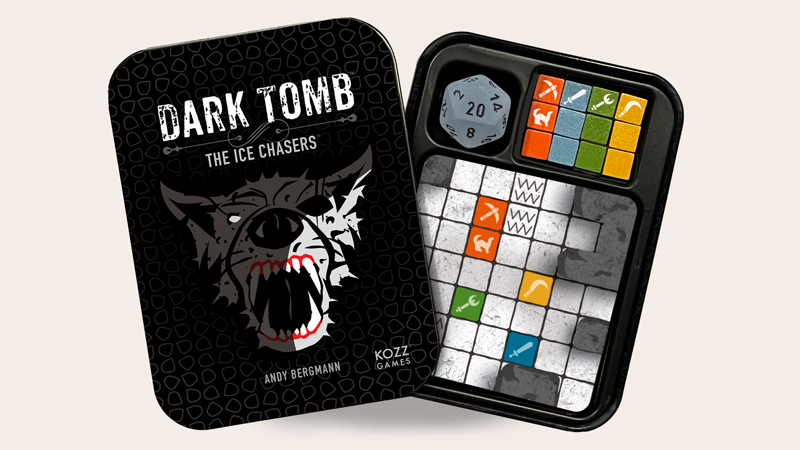 Dark Tomb - The Ice Chasers game box with components